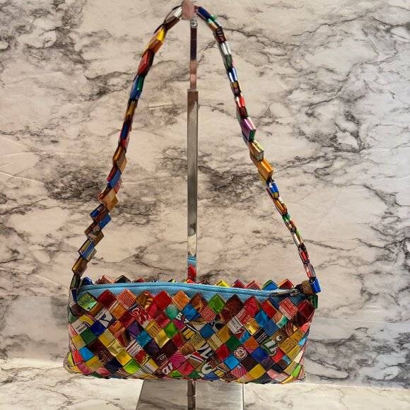 Unbranded Handbags - HANDMADE VINTAGE Whimsical Candy Wrapper Shoulder Bag